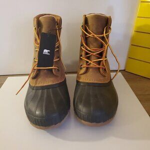 Sorel Cheyanne II Lace Duck Boot - Mens, Chipmunk/Black Size 9